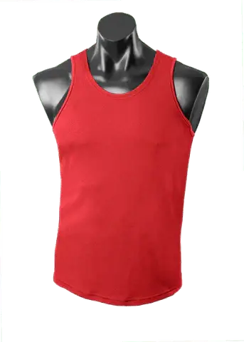 Aussie Pacific Botany Men's Singlet 1107 Casual Wear Aussie Pacific Red S