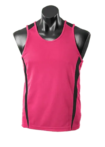 Aussie Pacific Eureka Kids Singlet 3104 Casual Wear Aussie Pacific Hot Pink/Black 6