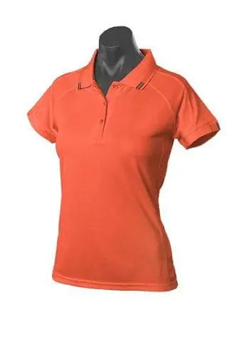 Aussie Pacific Flinders Women's Polo Shirt 2308 Casual Wear Aussie Pacific Orange/Slate 6
