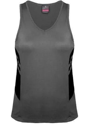 Aussie Pacific Ladies Tasman Singlet 2111 Casual Wear Aussie Pacific Ashe/Black 4