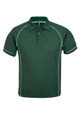 Aussie Pacific Men's Endeavour Work Polo Shirt 1310 Casual Wear Aussie Pacific Bottle/White S