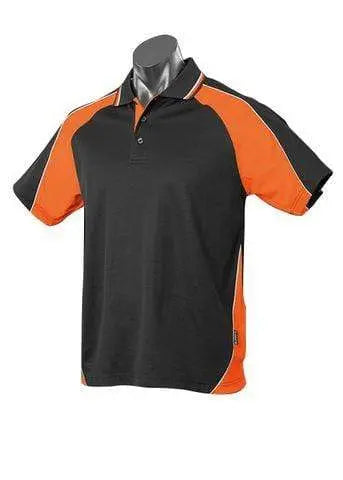 Aussie Pacific Panorama Men's Polo Shirt 1309 Casual Wear Aussie Pacific Black/Orange/White S