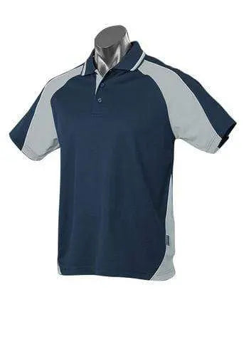 Aussie Pacific Panorama Men's Polo Shirt 1309 Casual Wear Aussie Pacific Navy/Ashe/White S