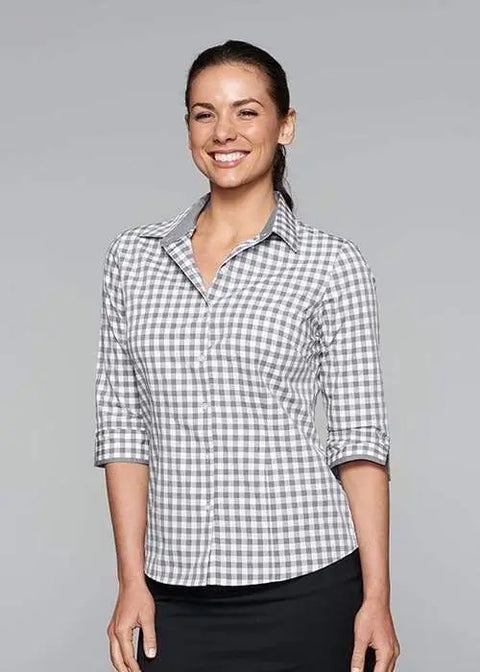 Aussie Pacific Ladies Devonport 3/4 Sleeve Shirt 2908T Corporate Wear Aussie Pacific