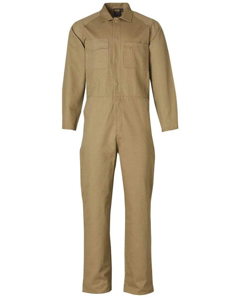 Men's Coverall Regular Size WA07 Work Wear Australian Industrial Wear Khaki 77R