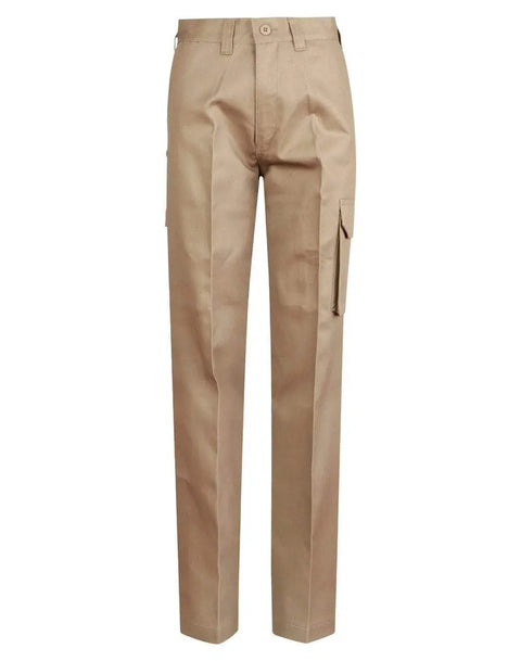 Men's Heavy Cotton Pre-shrunk Drill Pants Long Leg WP13 Work Wear Australian Industrial Wear 74L Khaki