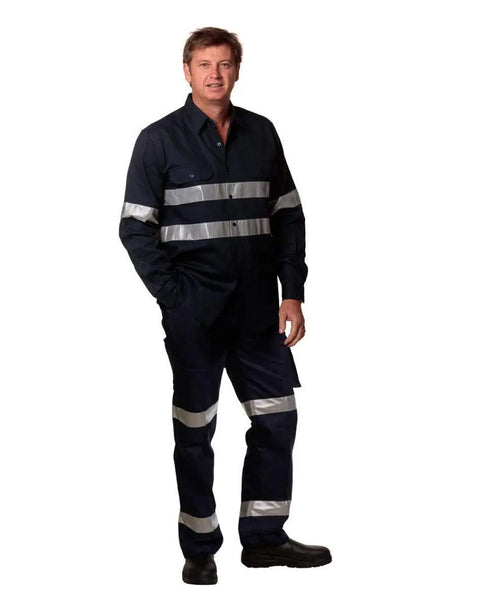Pre-shrunk Drill Pants With 3m Tapes Regular Size WP07HV - Allsorts Workwear