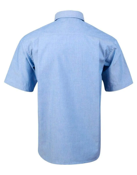 BENCHMARK Men's Chambray Short Sleeve BS03S Corporate Wear Benchmark