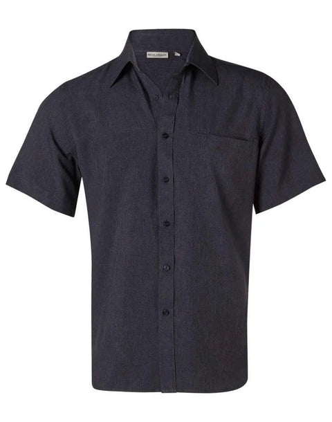 BENCHMARK Men's CoolDry Short Sleeve Shirt M7600S Corporate Wear Benchmark Denim 38