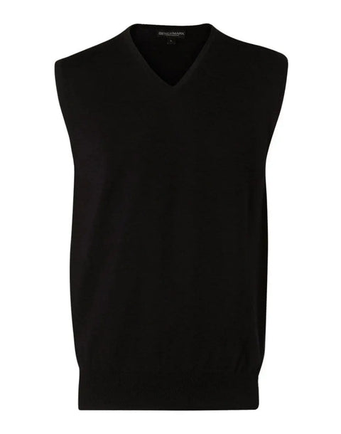 BENCHMARK Men's V-Neck Vest M9501 Corporate Wear Benchmark Navy XL