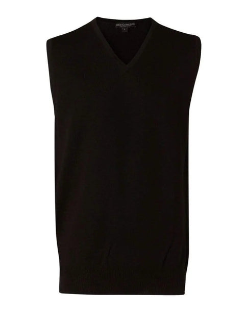 BENCHMARK Men's V-Neck Vest M9501 Corporate Wear Benchmark Black XL