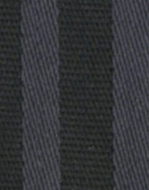 BENCHMARK Women's Dobby Stripe long sleeve shirt M8132 Corporate Wear Benchmark Black/Charcoal 6