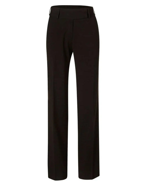 BENCHMARK Women's Poly/Viscose Stretch Stripe Low Rise Pants M9430 Corporate Wear Benchmark Black/Charcoal 6