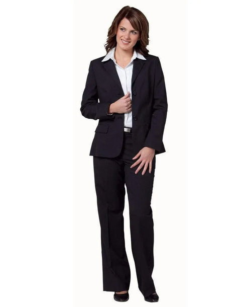 BENCHMARK Women's Poly/Viscose Stretch Two Buttons Mid Length Jacket M9206 Corporate Wear Benchmark