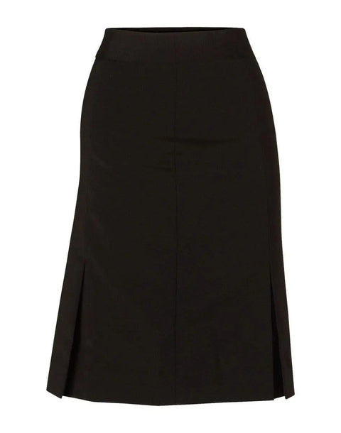 BENCHMARK Women's Wool Blend Strecth Pleated SKirt M9473 Corporate Wear Benchmark Black 6