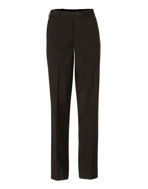 BENCHMARK Women's Wool Blend Stretch Slim Leg Flexi Waist Pants M9400 Corporate Wear Benchmark Charcoal 6