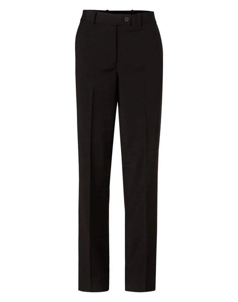 BENCHMARK Women's Wool Blend Stretch Slim Leg Flexi Waist Pants M9400 Corporate Wear Benchmark Navy 6
