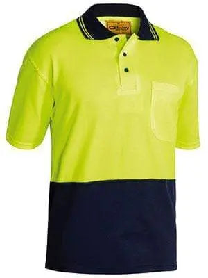 Bisley Workwear Hi-vis Short Sleeve Polo Shirt BK1234 Work Wear Bisley Workwear