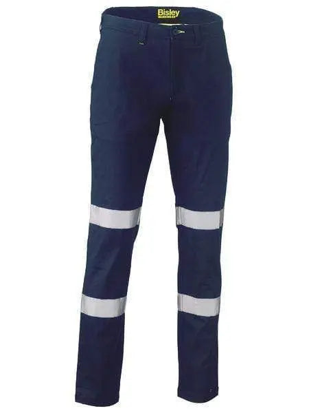 Bisley Workwear Work Wear Navy / 74 L Bisley TAPED BIOMOTION STRETCH COTTON DRILL BP6008T