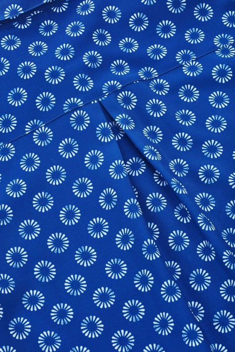 Biz Care Womens Easy Stretch Daisy Print Short Sleeve Shirt CS948LS - Simply Scrubs Australia