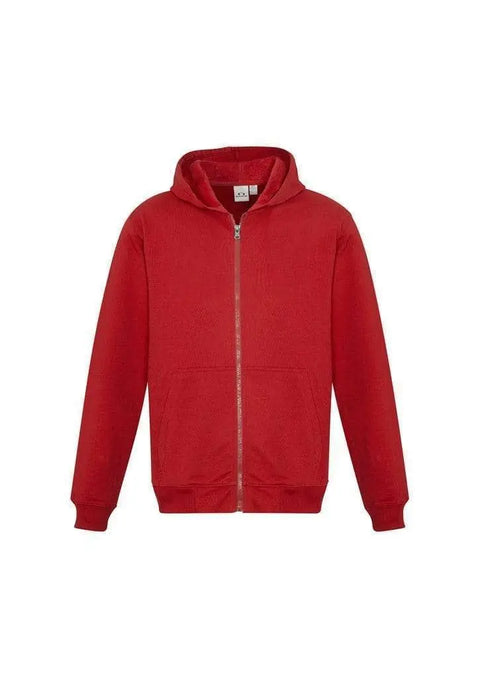 Biz Collection Active Wear Red / 4 Biz Collection Kid’s Crew Zip Hoodie SW762K