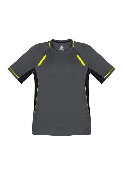 Biz Collection Casual Wear Grey/Black/Fluoro Yellow / 4 Biz Collection Kid’s Renegade Tee T701KS