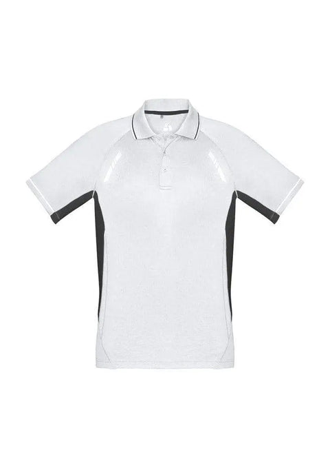 Biz Collection Casual Wear S / White/Black/Silver Biz Collection Renegade Mens Polo P700MS