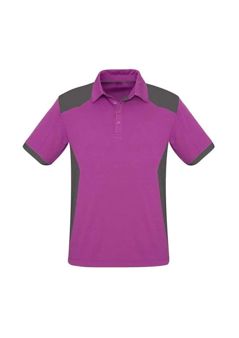 Biz Collection Casual Wear S / Cerise/Grey Biz Collection Rival Mens Polo P705MS