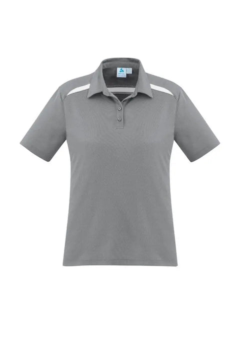 Biz Collection Sonar Ladies Polo P901LS Casual Wear Biz Collection 6 Silver/White