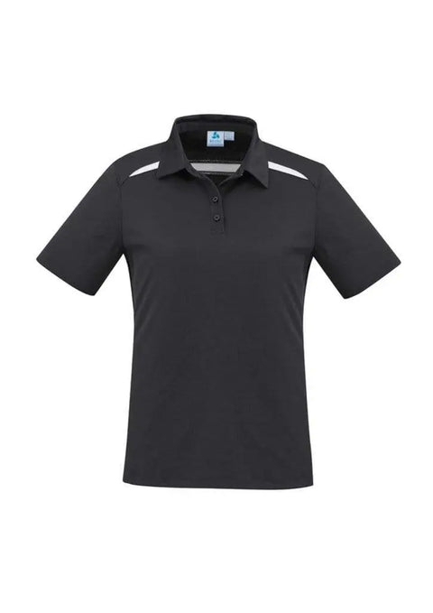 Biz Collection Sonar Ladies Polo P901LS Casual Wear Biz Collection 6 Black/White