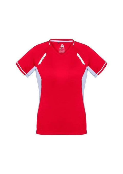 Biz Collection Casual Wear Red/White/Silver / 6 Biz Collection Women’s Renegade Tee T701LS