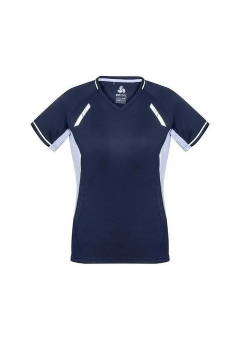 Biz Collection Casual Wear Navy/White/Silver / 6 Biz Collection Women’s Renegade Tee T701LS