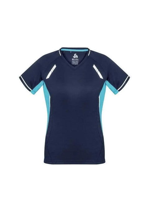 Biz Collection Casual Wear Navy/Sky/Silver / 6 Biz Collection Women’s Renegade Tee T701LS
