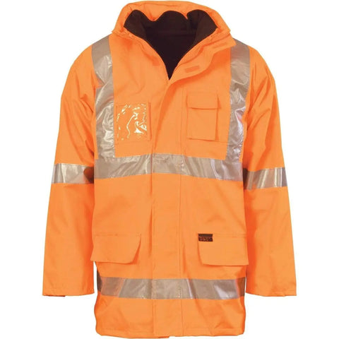DNC Workwear Work Wear Orange / XS DNC WORKWEAR Hi-Vis Cross Back D/N 6-in-1 Jacket 3997