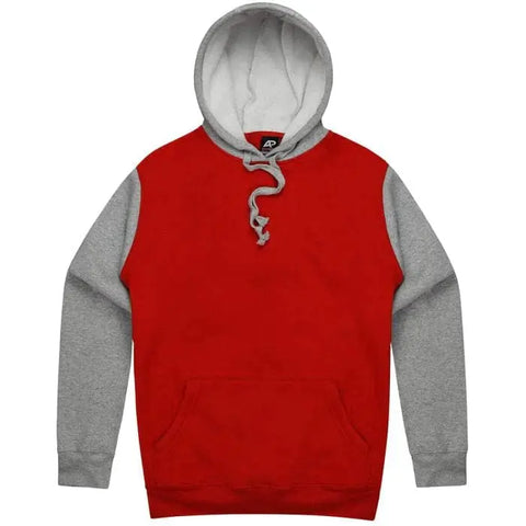 Aussie Pacific Monash Men's Hoodies 1530 Aussie Pacific RED/GREY S