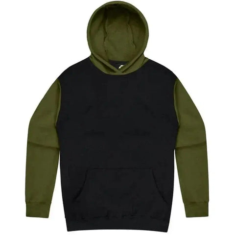 Aussie Pacific Monash Kids Hoodie 3530 Aussie Pacific BLACK/MILITARY GREEN 4