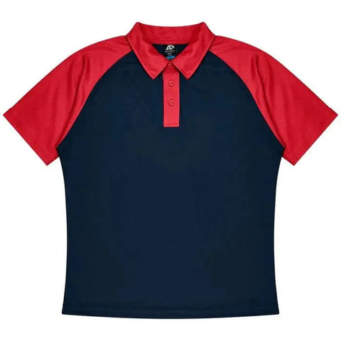 Aussie Pacific Manly Mens Polo 1318 Aussie Pacific NAVY/RED S