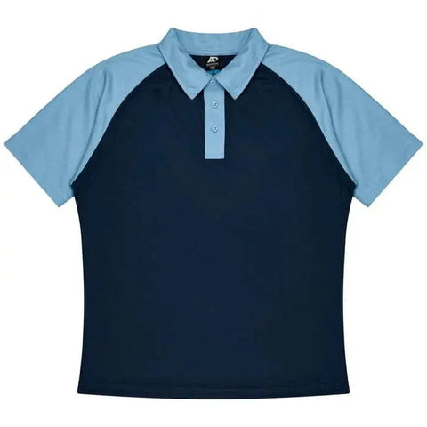 Aussie Pacific Manly Mens Polo 1318 Aussie Pacific NAVY/SKY S