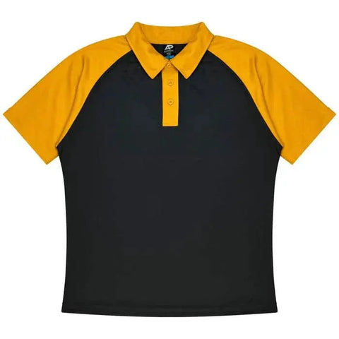 Aussie Pacific Manly Mens Polo 1318 Aussie Pacific BLACK/GOLD S