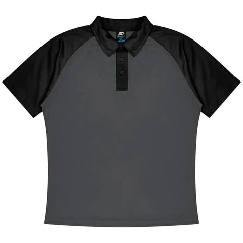 Aussie Pacific Manly Kids Polo Shirt 3318 Aussie Pacific CHARCOAL/BLACK 4