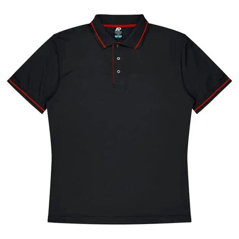 Aussie Pacific Cottesloe Men's Polo Shirt 1319 Aussie Pacific BLACK/RED S