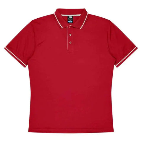 Aussie Pacific Cottesloe Men's Polo Shirt 1319 Aussie Pacific RED/WHITE S