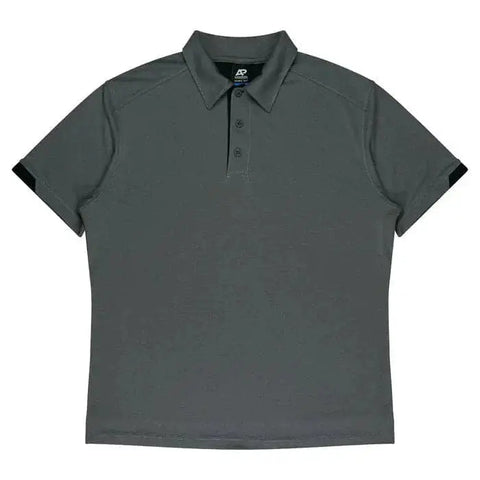 Aussie Pacific Morris Men's Polo Shirt 1317 Aussie Pacific SLATE/BLACK S
