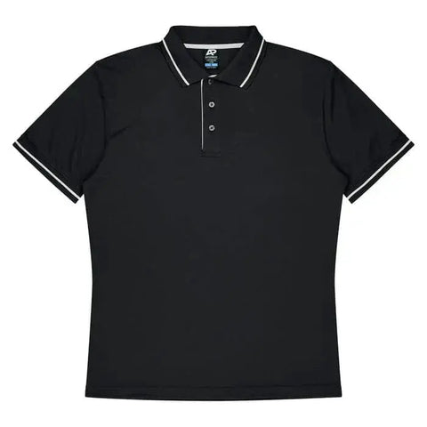 Aussie Pacific Cottesloe Men's Polo Shirt 1319 Aussie Pacific BLACK/WHITE S