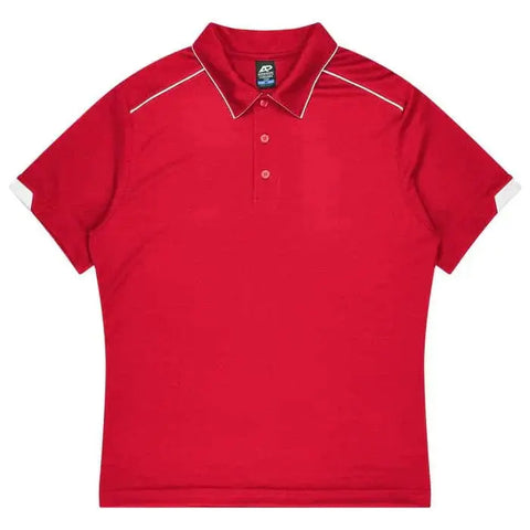 Aussie Pacific Currumbin Men's Polo Shirt 1320 Aussie Pacific RED/WHITE S