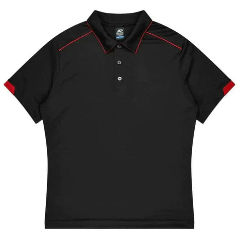 Aussie Pacific Currumbin Men's Polo Shirt 1320 Aussie Pacific BLACK/RED S