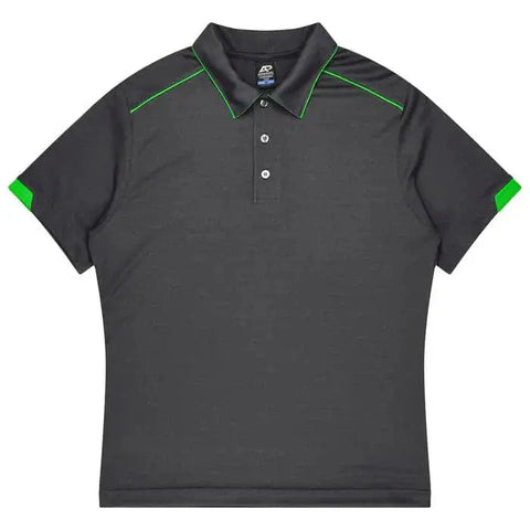 Aussie Pacific Currumbin Men's Polo Shirt 1320 Aussie Pacific SLATE/BLACK S