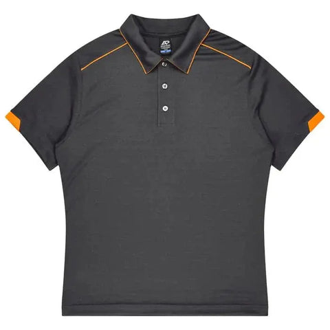 Aussie Pacific Currumbin Men's Polo Shirt 1320 Aussie Pacific SLATE/HI VIZ GREEN S