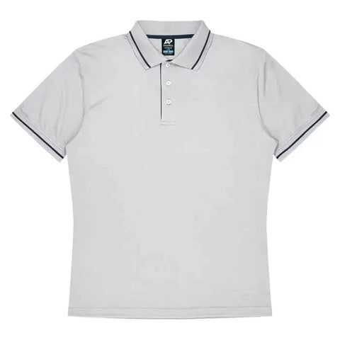 Aussie Pacific Cottesloe Kids Polo Shirt 3319 Aussie Pacific WHITE/NAVY 4