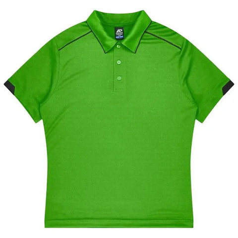 Aussie Pacific Currumbin Kids Polo Shirt 3320 Aussie Pacific KAWA GREEN/BLACK 4
